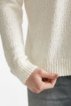 maglia in cotone lavorato boucle bianco men Hosio - 6