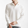 polo in cotone scollo v bianco men Hosio - 6