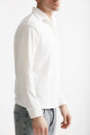 polo in cotone scollo v bianco men Hosio - 4