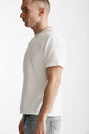 t shirt in cotone lavorazione spugna bianco men Hosio - 2