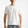 t shirt in cotone lavorazione spugna bianco men Hosio - 5