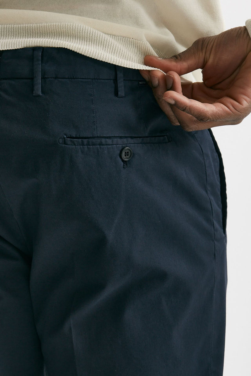 pantalone cotone stretch blu men Incotex - 7