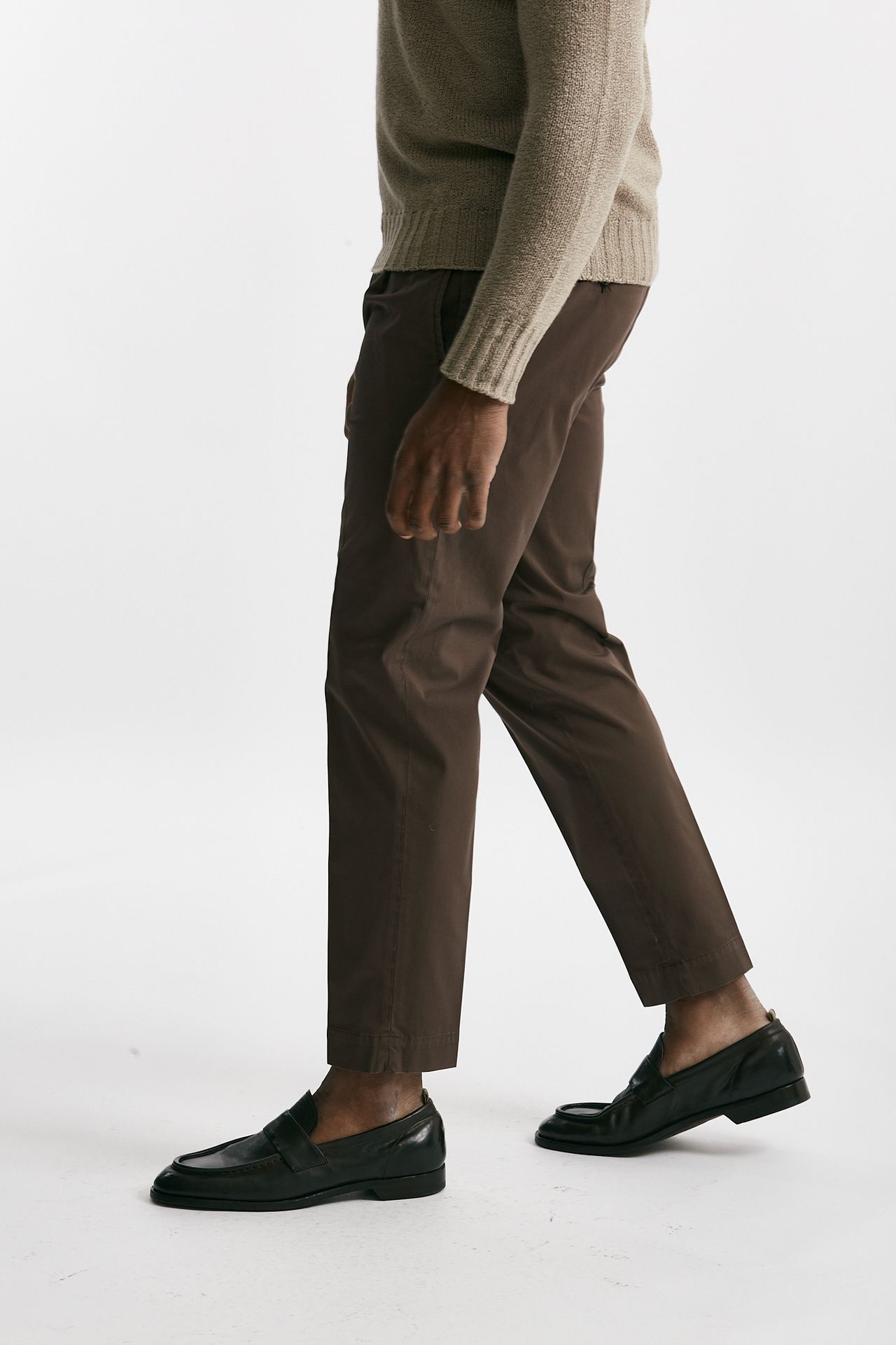 pantalone cotone stretch nocciola men Incotex - 3