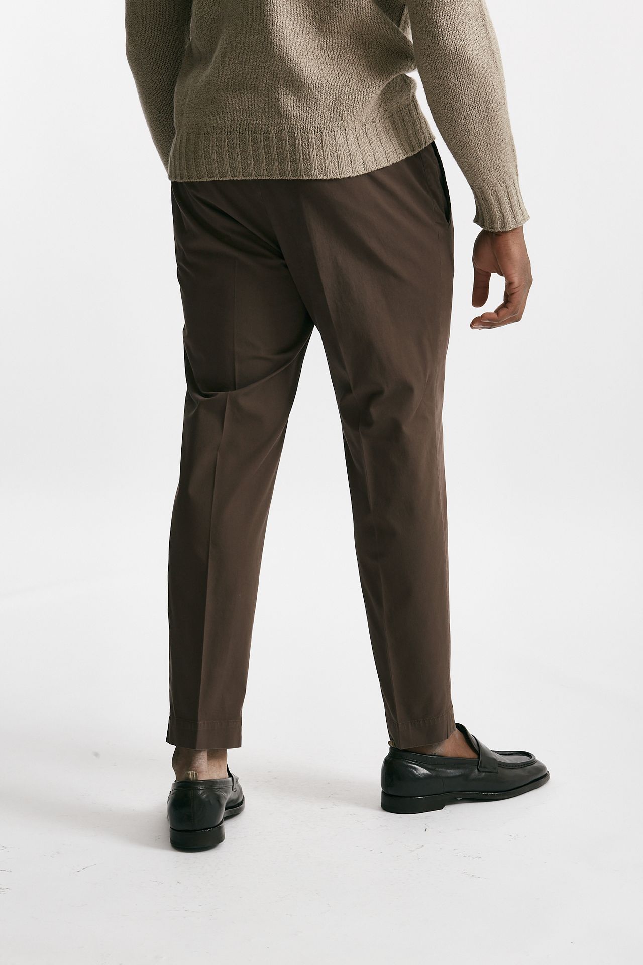 pantalone cotone stretch nocciola men Incotex - 4