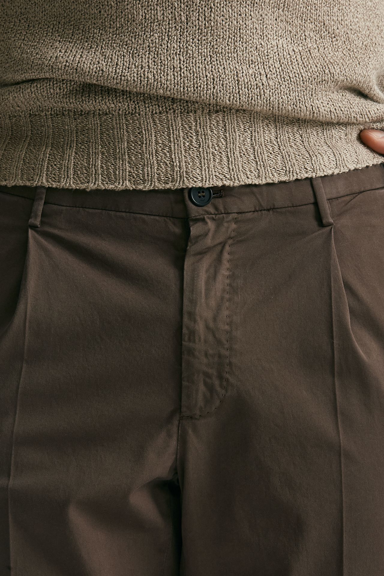 pantalone cotone stretch nocciola men Incotex - 6