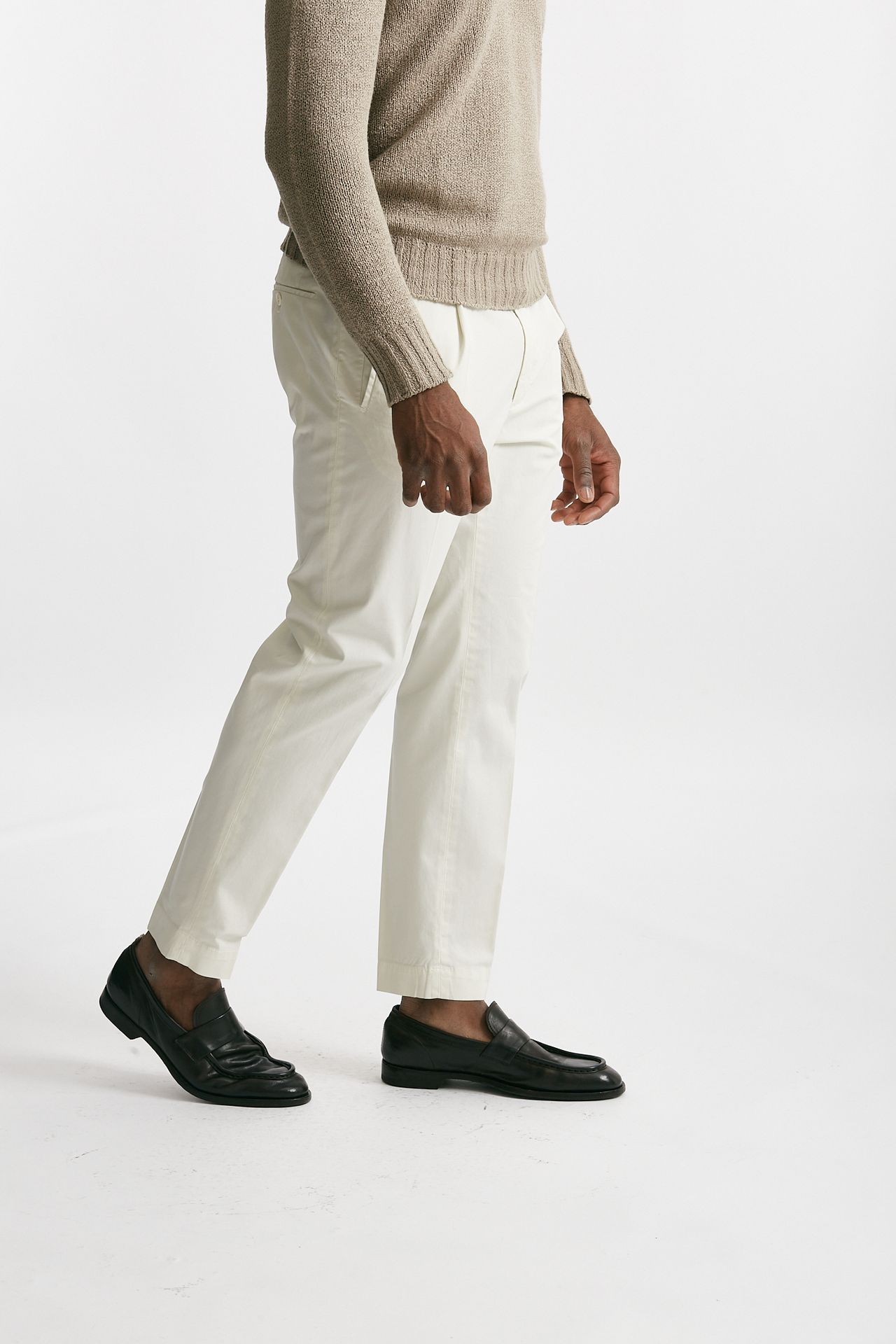 pantalone cotone stretch bianco men Incotex - 4