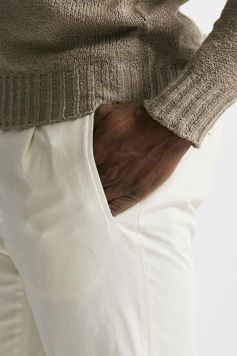 pantalone cotone stretch bianco men Incotex - 6