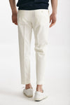 pantalone bianco cotone e lino men Incotex - 3