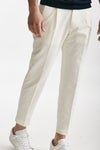 pantalone bianco cotone e lino men Incotex - 4