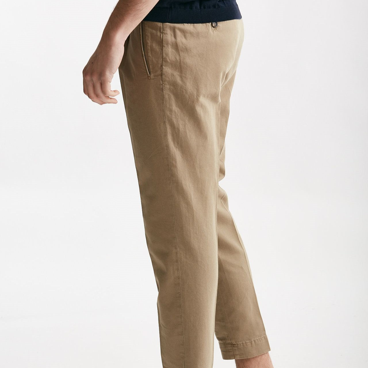 pantalone beige cotone e lino men Incotex - 8