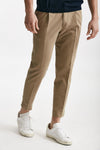 pantalone beige cotone e lino men Incotex - 4