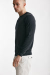 maglia in cotone e seta grigio scuro men Kangra - 2