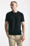 t shirt in maglia cotone nero men Kangra - 1