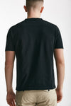 t shirt in maglia cotone nero men Kangra - 3