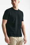 t shirt in maglia cotone nero men Kangra - 4