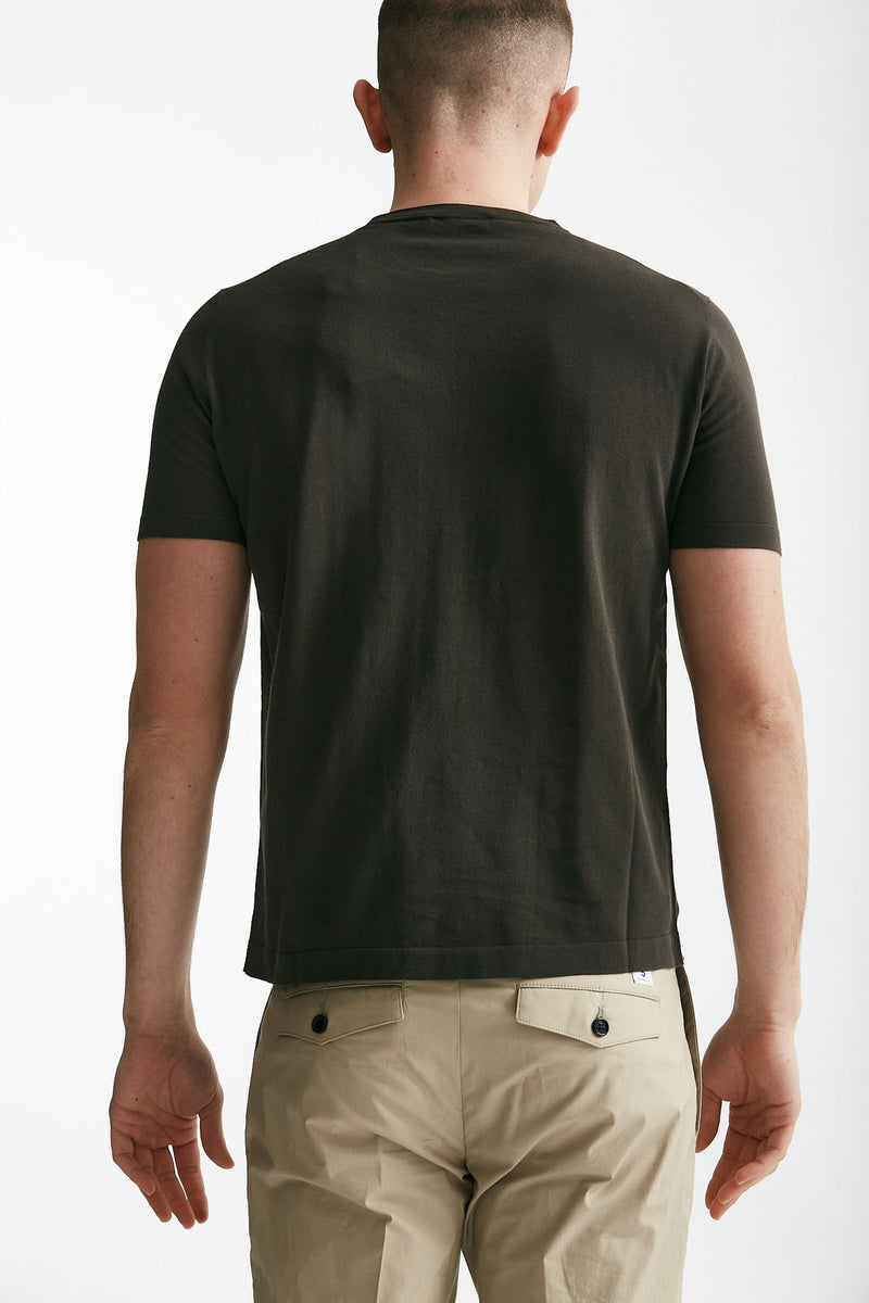 t shirt in cotone marrone men Kangra - 3