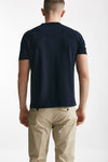 t shirt in maglia cotone blu men Kangra - 3