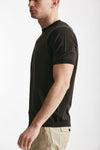 t shirt in maglia e seta e cotone marrone men Kangra - 2