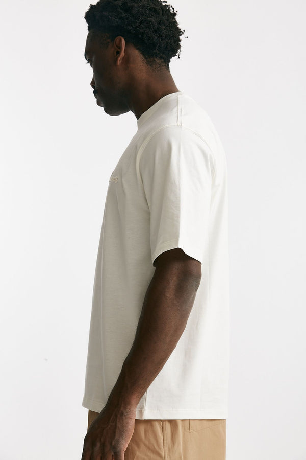 t-shirt in cotone bianco men Laneus