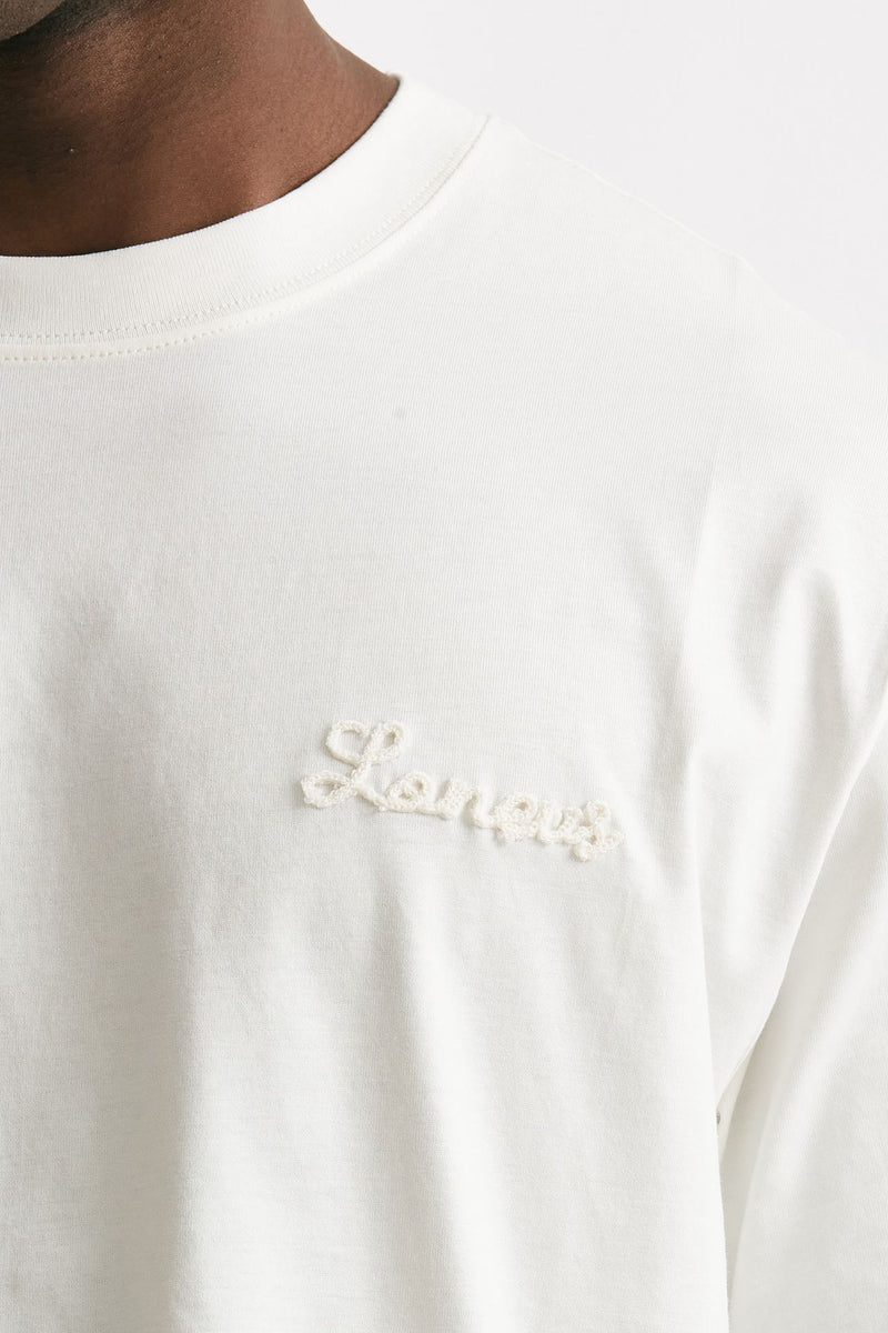 t-shirt in cotone bianco men Laneus - 6