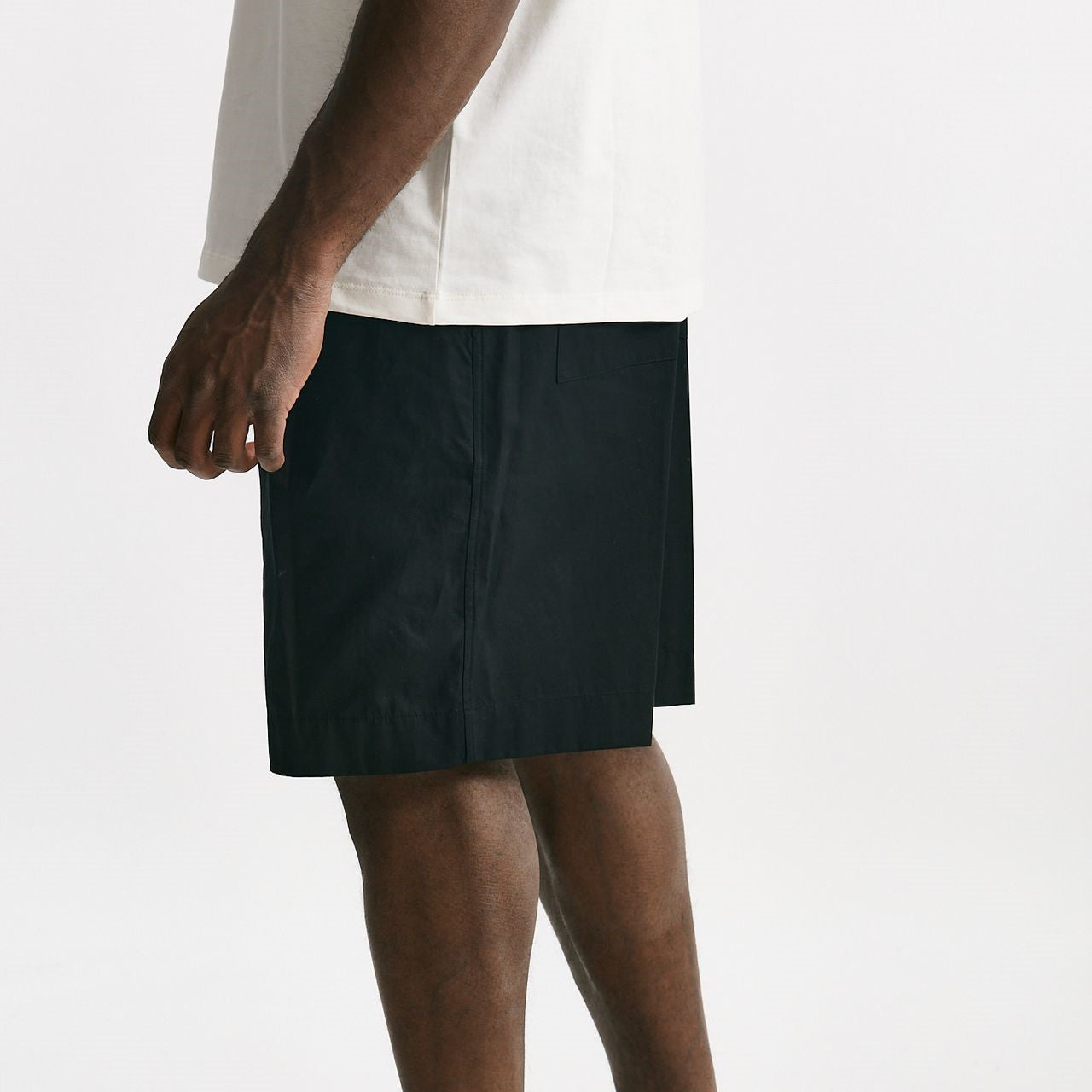 bermuda gamba ampia in cotone nero men Laneus - 8