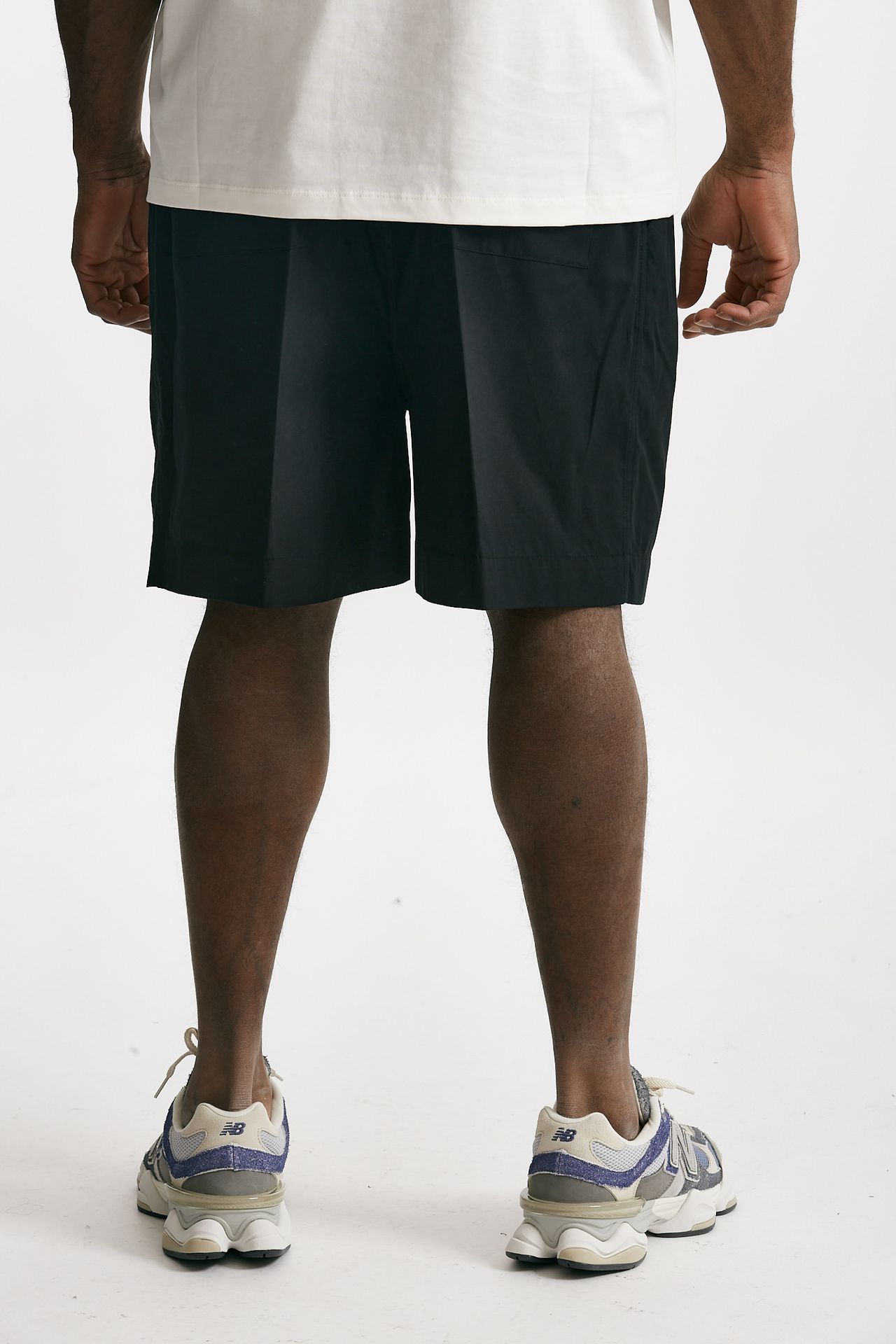bermuda gamba ampia in cotone nero men Laneus - 3