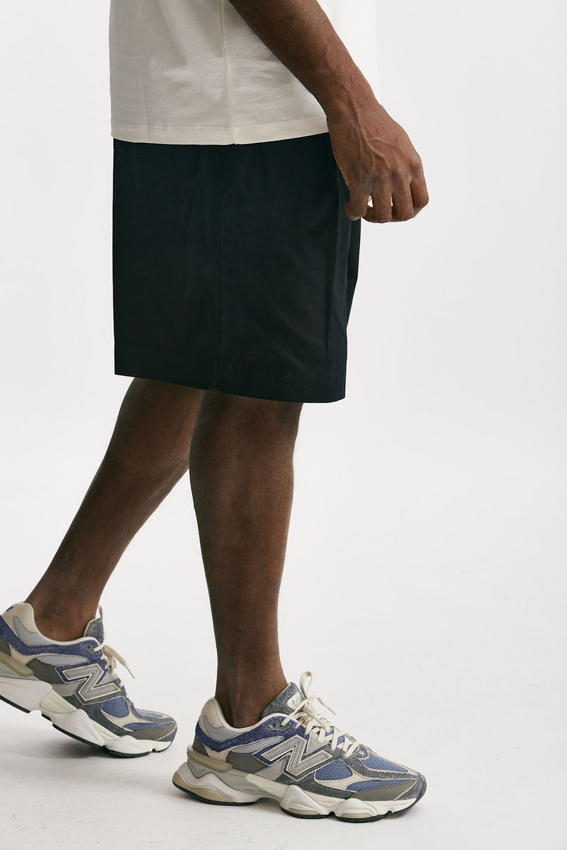 bermuda gamba ampia in cotone nero men Laneus - 4