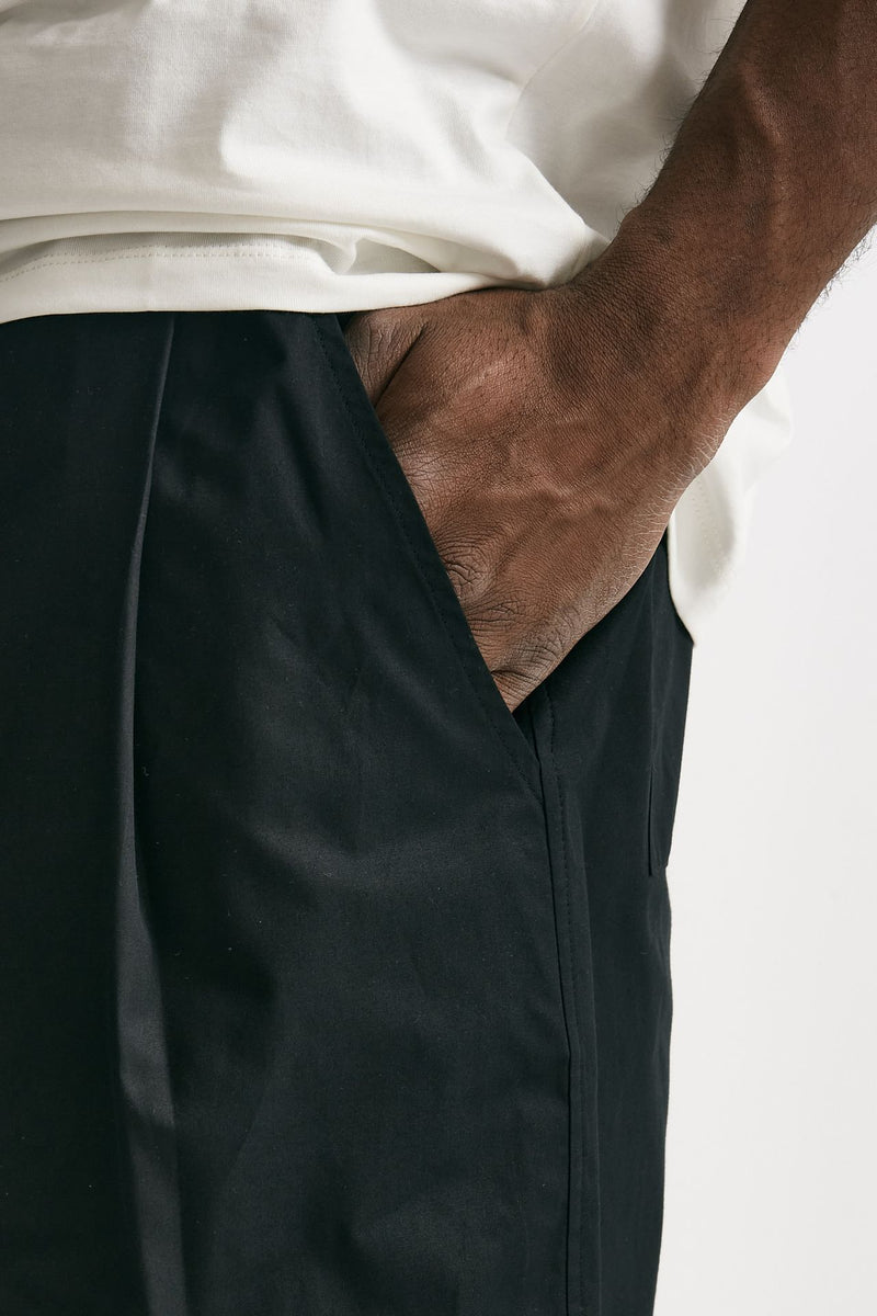 bermuda gamba ampia in cotone nero men Laneus - 6