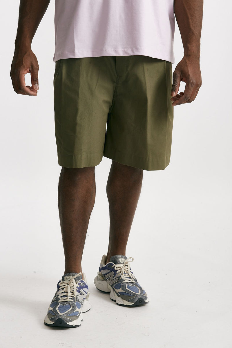 bermuda gamba ampia in cotone verde men Laneus - 1
