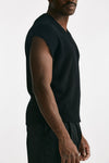 gilet in maglia cotone nero men Laneus - 5