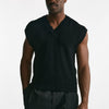 gilet in maglia cotone nero men Laneus - 7