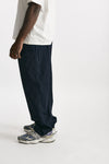 pantalone gamba ampia in cotone blu men Laneus - 2