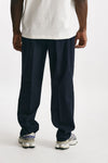 pantalone gamba ampia in cotone blu men Laneus - 3