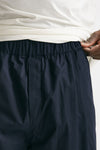 pantalone gamba ampia in cotone blu men Laneus - 5