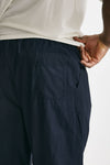 pantalone gamba ampia in cotone blu men Laneus - 7