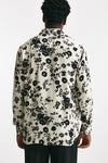 camicia in viscosa fantasia bianco e nero men Laneus - 3