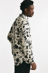 camicia in viscosa fantasia bianco e nero men Laneus - 4