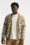 cardigan in cotone jacquard multicolor men Laneus - 1