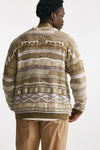 cardigan in cotone jacquard multicolor men Laneus - 3