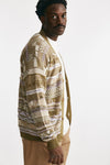 cardigan in cotone jacquard multicolor men Laneus - 4