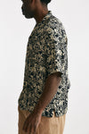 camicia in viscosa fantasia blu e panna men Laneus - 2