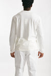 serafino in cotone e seta bianco men Laneus - 3