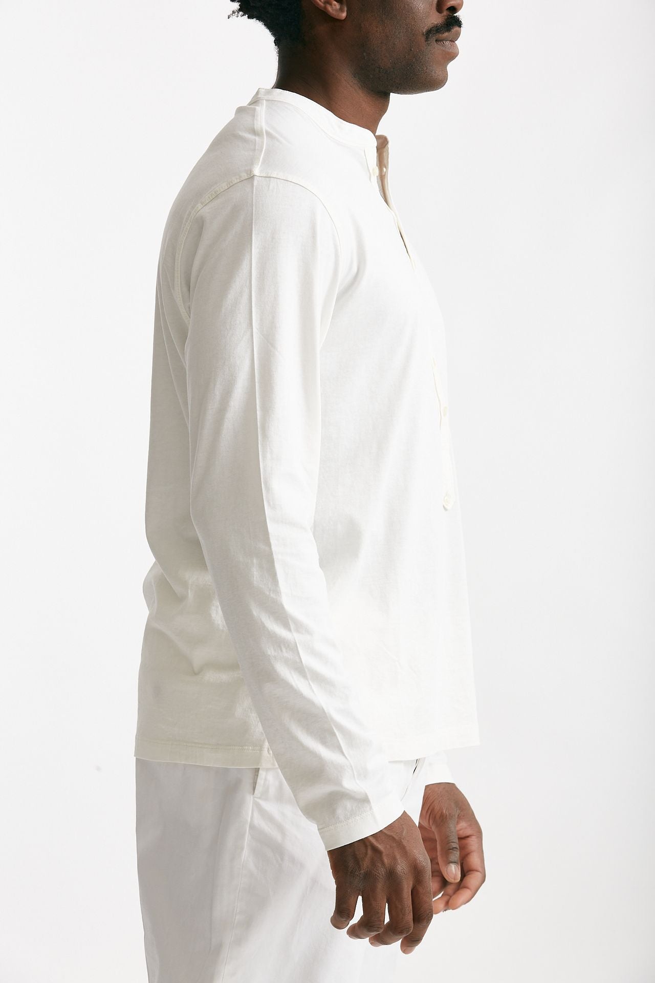 serafino in cotone e seta bianco men Laneus - 4