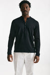 serafino in cotone e seta nero men Laneus - 1