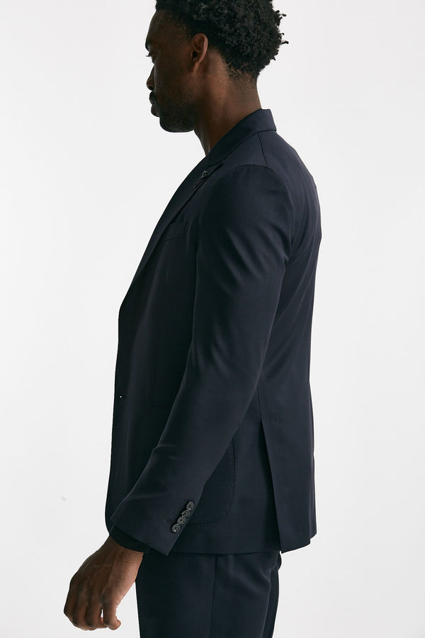 abito monopetto in lana blu men Lardini