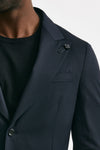 abito monopetto in lana blu men Lardini - 5