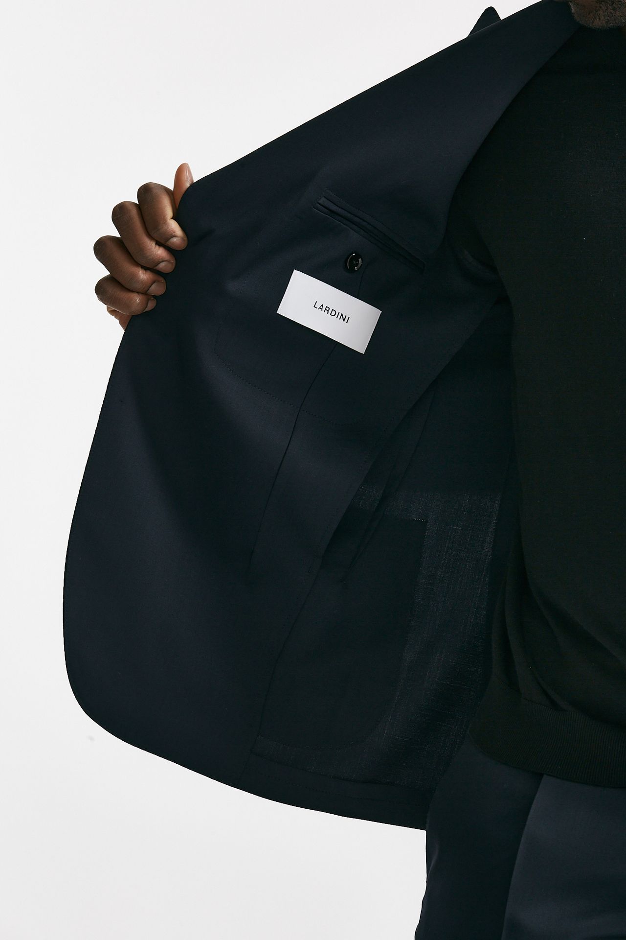 abito monopetto in lana blu men Lardini - 8