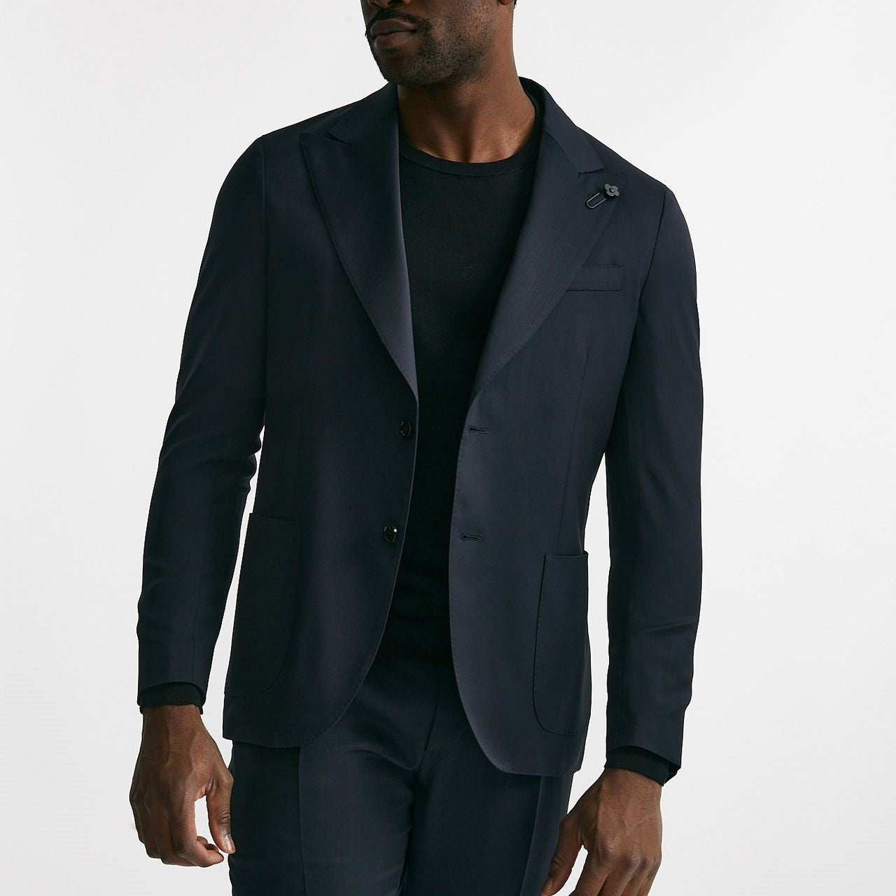 abito monopetto in lana blu men Lardini - 9