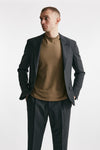 abito monopetto gessato in lana grigio men Lardini - 1