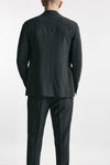 abito monopetto gessato in lana grigio men Lardini - 3
